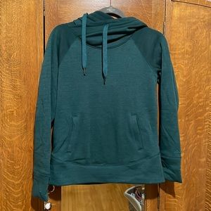 Marmot Hoodie Sweatshirt with Front Pocket Teal Small